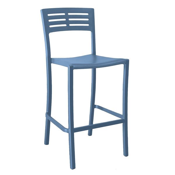 Vogue Stacking Armless Barstool, Air Modeled Plastic