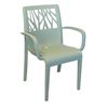 Vegetal Commercial Grade Plastic Resin Dining Arm Chair