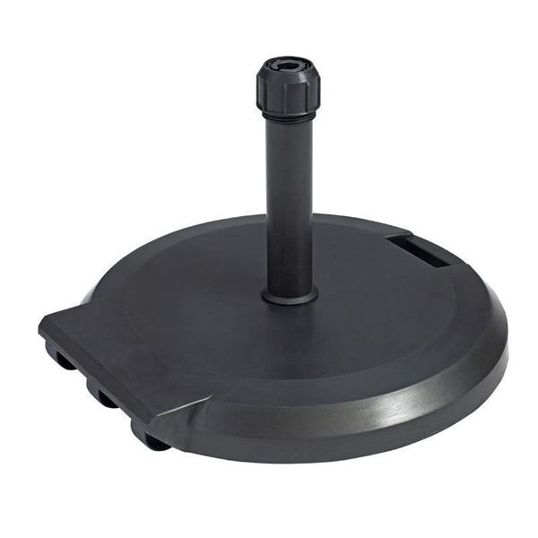 84 LB. Freestanding Concrete Portable Umbrella Base with Resin Cover and Heavy-Duty Wheels - Support Umbrellas up to 9 FT.