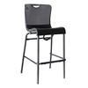 Krystal Polymer Stacking Barstool With Aluminum Frame, 17 Lbs. – For Interior Commercial Use