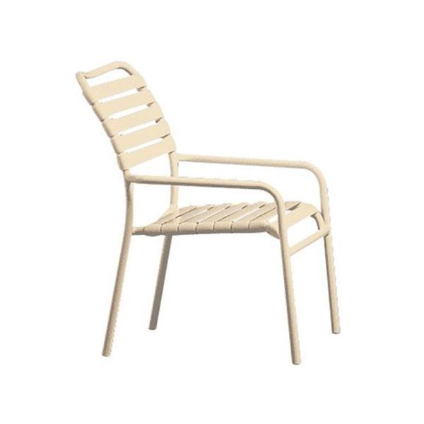 Tropitone Kahana Strap Dining Chair For Pool Deck And Patios, Stackable, 8 Lbs.