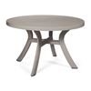 Toscana 47 Inch Round Dining Table Plastic Resin