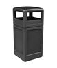 42 Gallon Square Pool Deck Trash Can with Dome Top