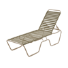 St. Maarten Chaise Lounge Vinyl Straps with Stackable Aluminum Frame