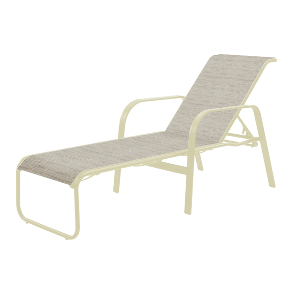 Cabo Chaise Lounge - Commercial Aluminum Frame with Sling Fabric