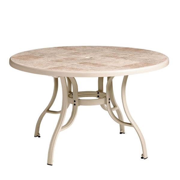Toscana 48” Round Table with Metal Legs