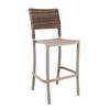 Java Stacking Barstool, Air Modeled Plastic With Wicker Back