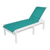 Armless Chaise Lounge Fabric Sling