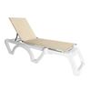 Calypso Plastic Resin Sling Stackable Chaise Lounge