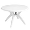 Ibiza 46 Inch Round Dining Table Plastic Resin
