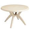 Ibiza 46 Inch Round Dining Table Plastic Resin