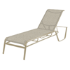Monterey Chaise Lounge Fabric Sling with Stackable Aluminum Frame