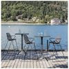 Ramatuelle 28" Duo Bar Height Table with Stainless Steel Legs