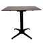 32" Square HPL Dining Table with Aluminum Legs