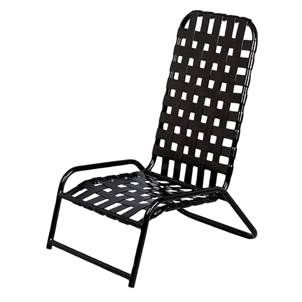 Picture of Daytona Cross Weave Vinyl Strap Commercial High-Back Sand Chair