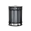 32-Gallon Trash Receptacle Miami Collection with Inner Sleeve - 156 lbs.