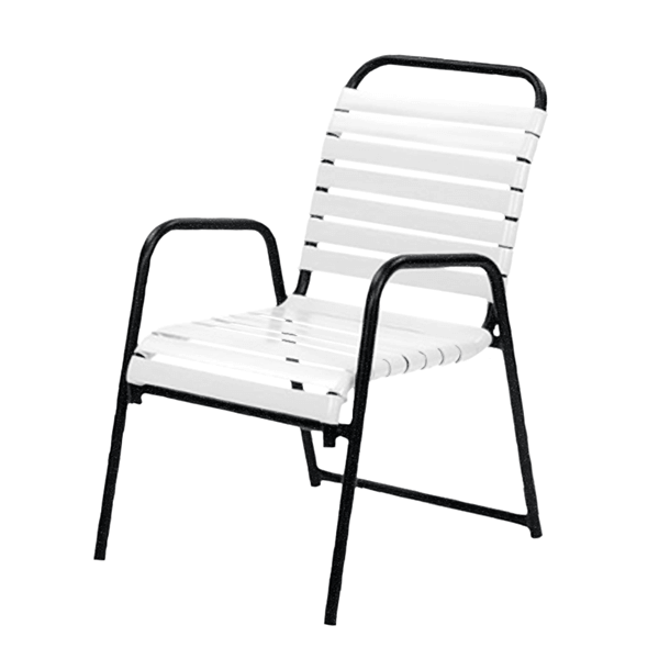 	Sanibel Vinyl Strap Dining Chair with Aluminum Frame - 12 lbs.