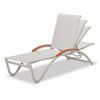Helios Contract Sling Chaise Lounge Powder-Coated Aluminum Frame - 21 lbs.