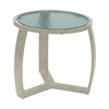 Pinnacle Side Table with Extruded-Aluminum Frame - 20" Round