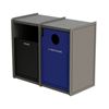 EarthCraft Waste and Recycling Dual 32-Gallon Containers - 168 lbs.	