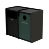 EarthCraft Waste and Recycling Dual 32-Gallon Containers - 168 lbs.	