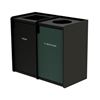 EarthCraft Waste and Recycling Dual 42-Gallon Containers - 168 lbs.	