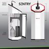 Sani Stop Sentry Hand Sanitizing Station Trash Receptacle Hand Wipe Dispenser - 29 lbs.