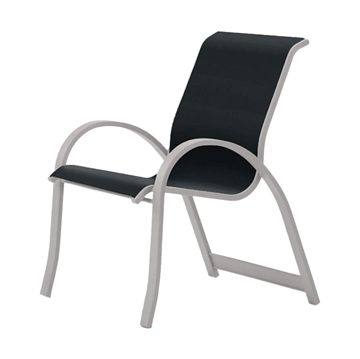 Telescope Aruba Arm Chair Fabric Sling with Aluminum Frame