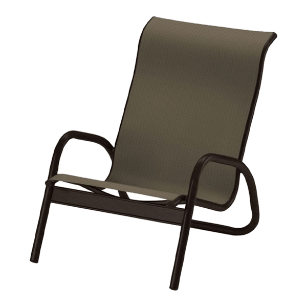Telescope Gardenella Poolside Chair Fabric Sling with Aluminum Frame