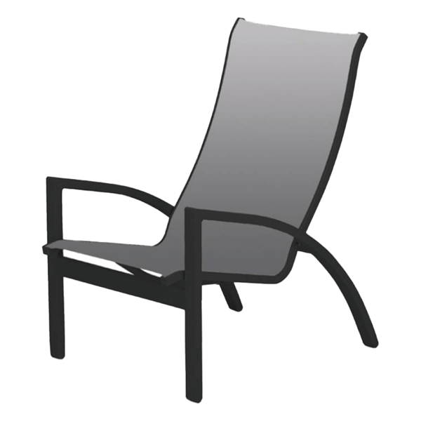 Kendall Sling Stacking Height Chair with Powder-Coated Aluminum Frame - 12 lbs.
