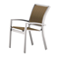 Telescope Kendall Sling Stacking Arm Chair with Aluminum Frame