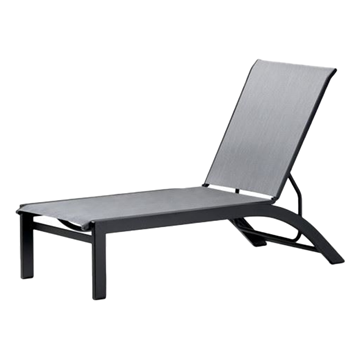 Telescope Kendall Sling Stacking Chaise Lounge with Aluminum Frame