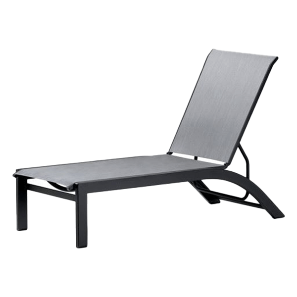 Telescope Kendall Sling Stacking Chaise Lounge with Aluminum Frame