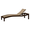 Telescope Bazza Armless Chaise Lounge Fabric Sling with Aluminum Frame