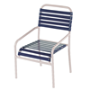 St. Lucia Dining Chair, Vinyl Straps with Aluminum Frame Pool Furniture