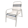 Destin Commercial Wide Arm Chair Powder-Coated Aluminum Stackable