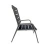 Destin Commercial Vinyl Strap Stack Armchair with Commercial Aluminum Frame - 9 lbs.