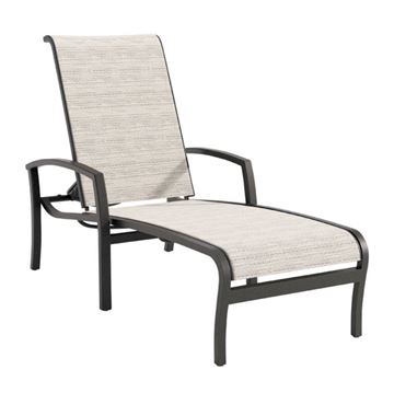 Tropitone Muirlands Sling Chaise Lounge with Full-Body Aluminum Frame - 22 lbs.
