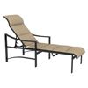 Tropitone Kenzo Padded Sling Chaise Lounge with Commercial Aluminum Frame - 29.5 lbs.
