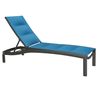 Tropione KOR Armless Padded Sling Chaise Lounge with Stackable Commercial-Grade Frame - 27.5 lbs.