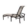 Tropitone Marconi Padded Sling Chaise Lounge with Powder-coated Aluminum Frame - 30.5 lbs.