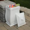 22-Gallon Mansfield Multipurpose Storage Bin with Polyethylene Frame and Removable Lid - 12 lbs.