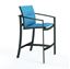 Tropitone KOR Padded Sling Bar Stool in Armed and Armless Versions - 16 lbs.