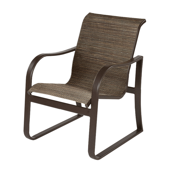 Corsica Dining Arm Chair, Sling Fabric