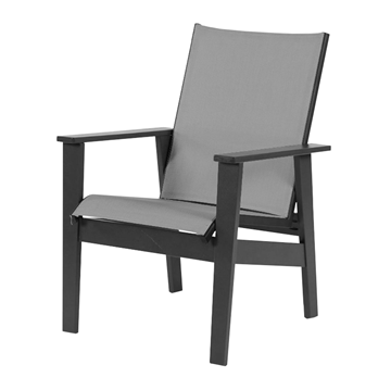 Sienna Dining Arm Chair Fabric Sling with Marine Grade Polymer Frame
