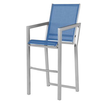 Madrid Bar Chair Fabric Sling with Aluminum Frame