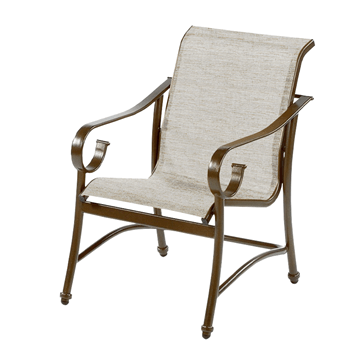 Tradewinds Dining Chair Fabric Sling with Aluminum Frame