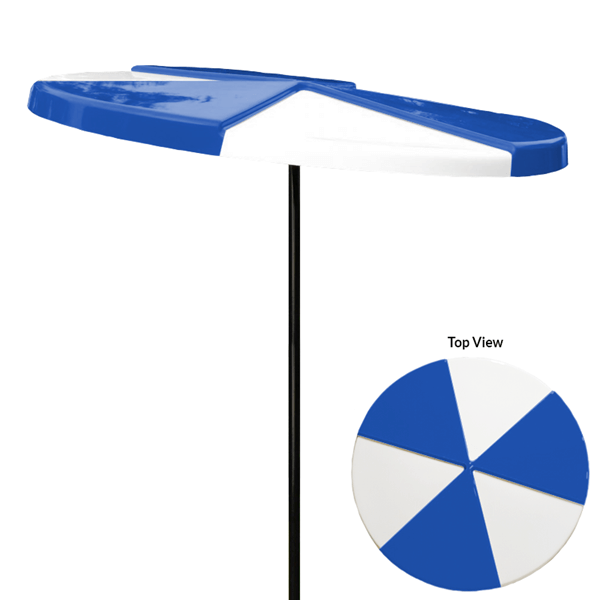 Umbrella 6 foot Round Pinwheel Fiberglass Top