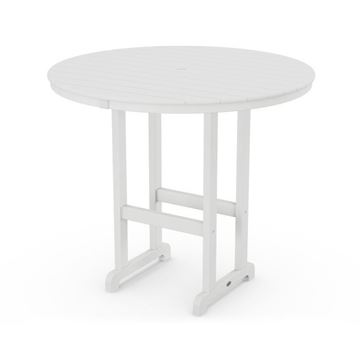 Polywood 48 Inch Round Bar Table 