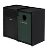 EarthCraft Waste and Recycling Dual 32-Gallon Containers - 168 lbs.